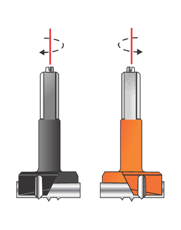 Hinge Boring Bits