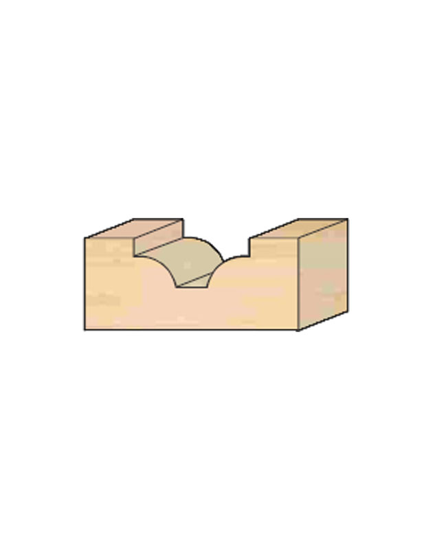 Ovolo Bit with Flat Face